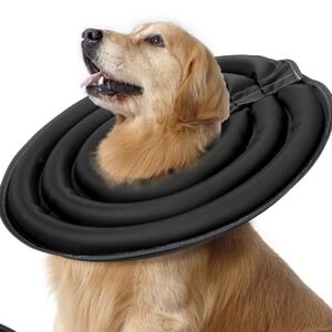 BABYLTRL Dog Cone Collar for After Surgery in Black Size XL